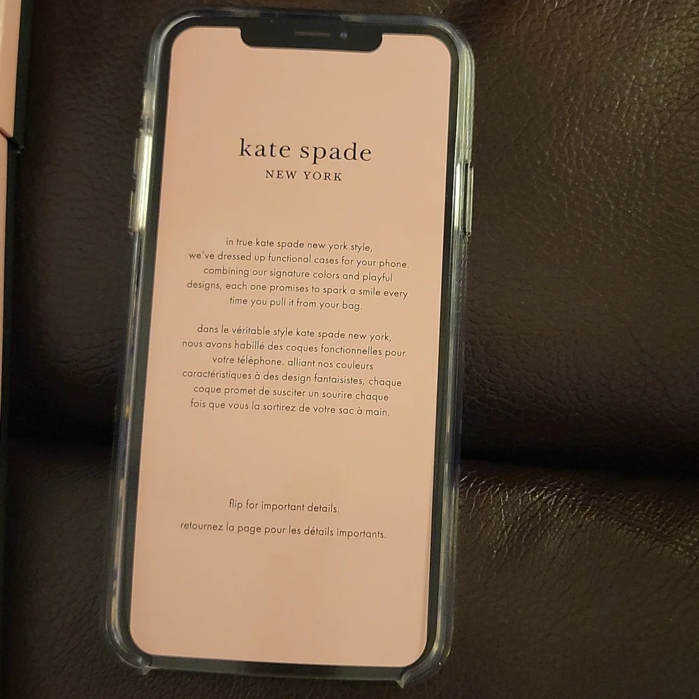 Kate Spade clear protective hardshell case iPhone 11 Pro Max floral New In Box…